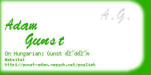 adam gunst business card